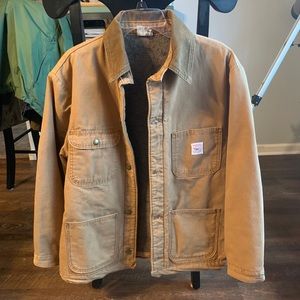 L.C. King “Pointer Brand” tan chore/barn coat